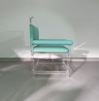 Zeldzame perspex/acryl stoel / jaren 80