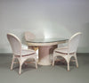 Pensil riet, Gespleten riet tafel stoelen eetkamer set.
 Breed 160
 Diepte 92
 Hoogte 75 cm
