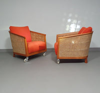 Set fauteuils "Mozart" van Antonio Citterio voor flexform jaren 90
