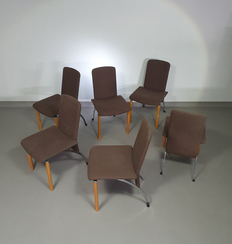 Hennie de Jong stoelen jaren 80 set van 6