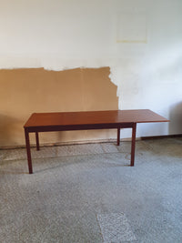 Grote wandkast V-vorm 360 x 175 cm
 Bestaat uit 4 boven delen ( met bureauklep) en 4 onderdelen met lades jaren 60