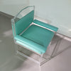 Zeldzame perspex/acryl stoel / jaren 80