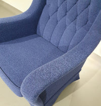 Sierlijke fauteuil / wollen bouclé / jaren 70