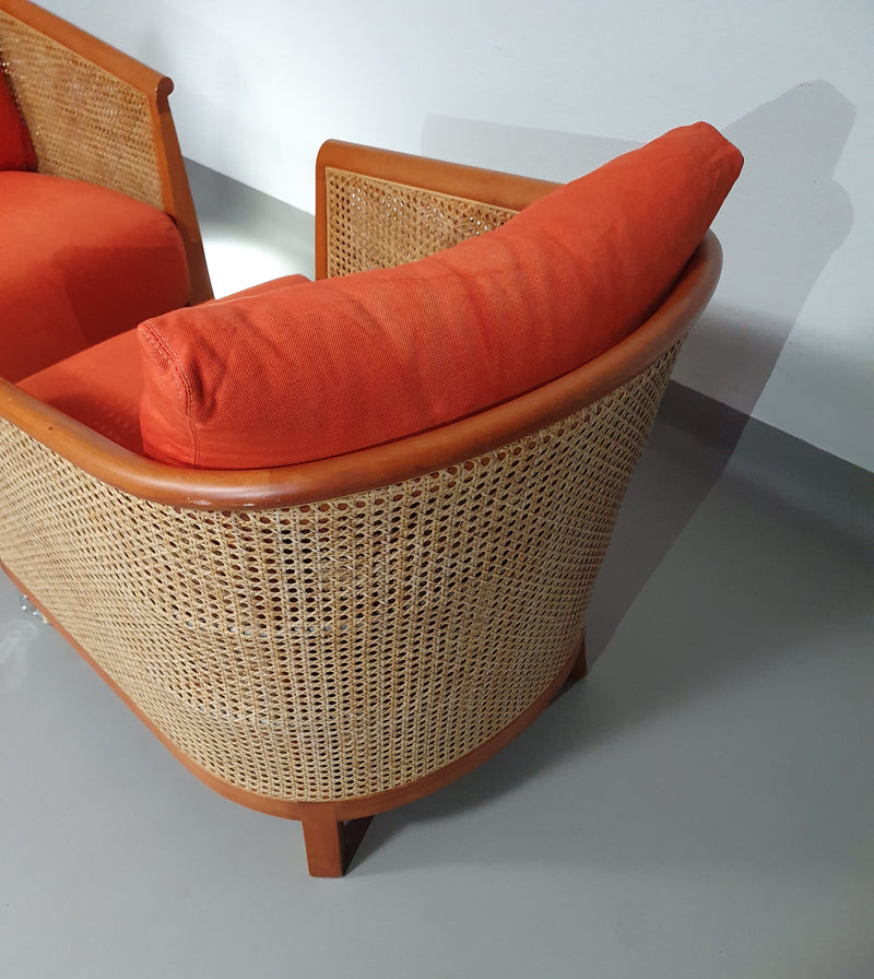 Set fauteuils "Mozart" van Antonio Citterio voor flexform jaren 90
