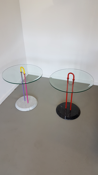 bijzettafel Cattelan Italy glasmarmer van Vico Magistretti 