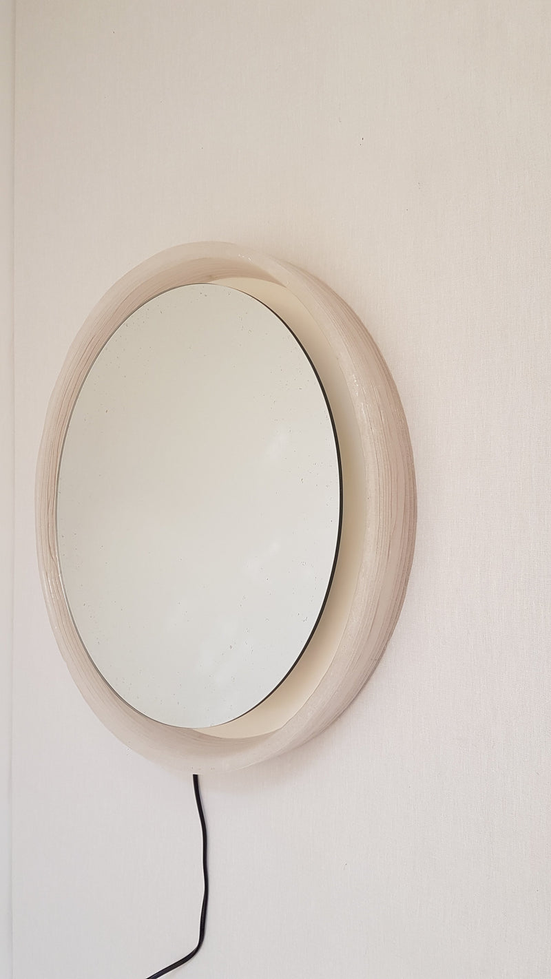 Round Hillebrand mirror - 1970s