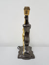 Vintage brass sculptural naked female figurine table lamp - 1970s