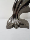 Vintage brass sculptural naked female figurine table lamp - 1970s