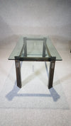 Zeldzame eetkamerset, Galaxy tafel en stoelen, met exclusieve bekleding, ontworpen door Umberto Asnago - Giorgetti. Jaren 80