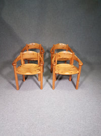 4 vintage pine armchairs Rainer Daumiller for Hirtshals Sawmill