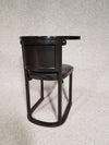 Set van 6 zwarte Fledermaus stoelen van Josef Hoffmann voor Wittmann, jaren 80.