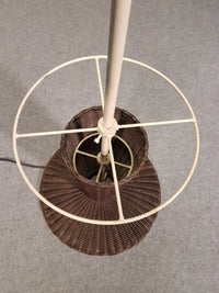 Gasparucci grote rieten rotan vloerlamp 191x52x52cm. Goede staat. 
