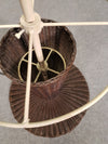 Gasparucci grote rieten rotan vloerlamp 191x52x52cm. Goede staat. 