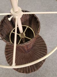 Gasparucci grote rieten rotan vloerlamp 191x52x52cm. Goede staat. 