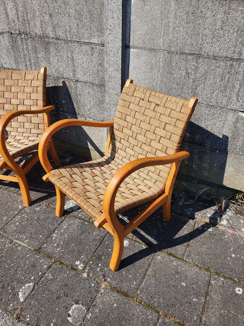 Bauhaus fauteuils, ontworpen door de Duitser Erich Dieckmann in de jaren dertig.