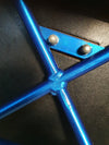 <span data-mce-fragment="1">Set 4 fauteuils - Mazairac en Boonzaaijer - Young International - jaren 80</span><br data-mce-fragment="1"> met transparant blauw frame.