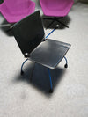<span data-mce-fragment="1">Set 4 fauteuils - Mazairac en Boonzaaijer - Young International - jaren 80</span><br data-mce-fragment="1"> met transparant blauw frame.