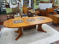 Stunning extendable dining table by Poul Herman Poulsen for Gangso Møbel Denmark. Danisch design 240cm x 107 cm signed