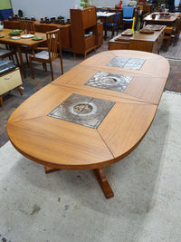 Stunning extendable dining table by Poul Herman Poulsen for Gangso Møbel Denmark. Danisch design 240cm x 107 cm signed