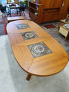Stunning extendable dining table by Poul Herman Poulsen for Gangso Møbel Denmark. Danisch design 240cm x 107 cm signed