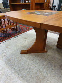 Stunning extendable dining table by Poul Herman Poulsen for Gangso Møbel Denmark. Danisch design 240cm x 107 cm signed