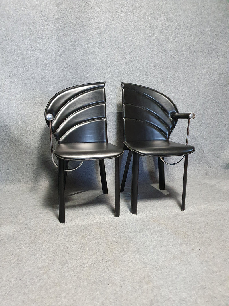 Postmodernistische stoelen van Naos Italië 1980