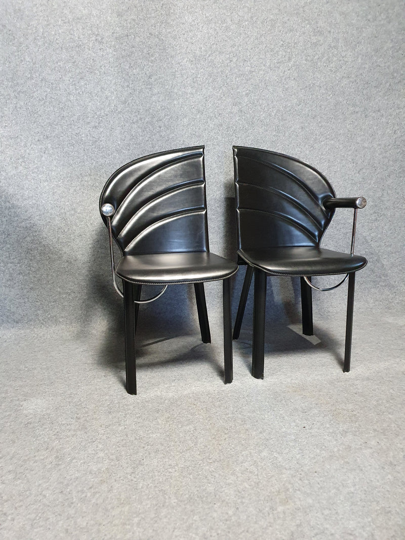 Postmodernistische stoelen van Naos Italië 1980