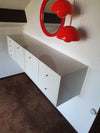 Kleine Wandkist 4 x unit 1960, wandgemonteerd Cees Braakman - Pastoe - Kast (1) - kubus