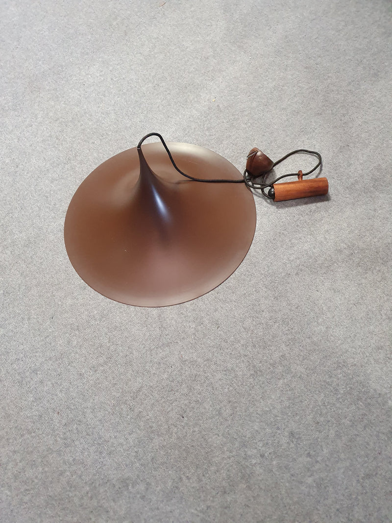 Halfgrote hanglamp van Claus Bonderup &amp; Torsten Thorup voor Fog &amp; Mørup, jaren 60 met contragewicht 