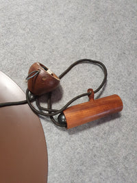Halfgrote hanglamp van Claus Bonderup &amp; Torsten Thorup voor Fog &amp; Mørup, jaren 60 met contragewicht 