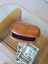 Koa wood jewelry box by Dean Santner, 1980s , 8.5 x 36 x 19 cm