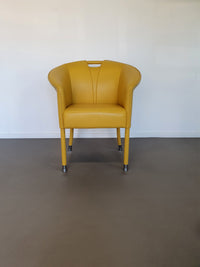 Paolo Piva - zeldzaam model - 4 lederen fauteuils Auretta, Edition Wittmann, circa 1980