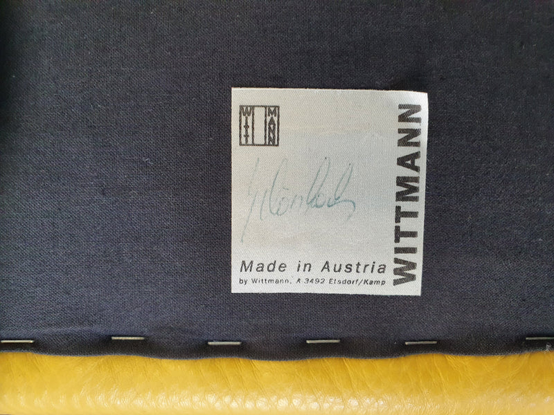 Paolo Piva - zeldzaam model - 4 lederen fauteuils Auretta, Edition Wittmann, circa 1980