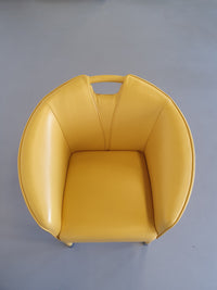 Paolo Piva - zeldzaam model - 4 lederen fauteuils Auretta, Edition Wittmann, circa 1980