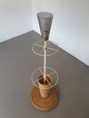 Gasparucci grote rieten rotan vloerlamp 191x52x52 cm. Zeer goede staat.