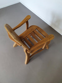 Eikenhouten loungestoelen jaren 60