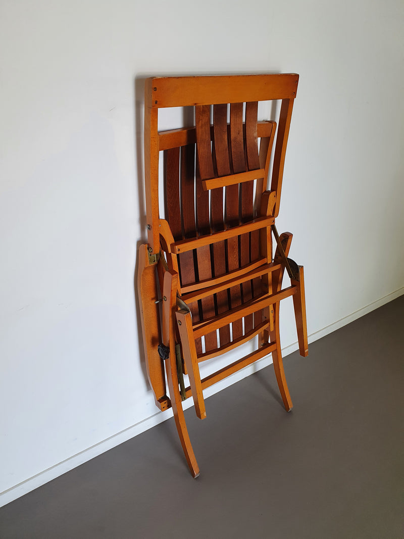 Stoel gebogen hout Thonet Siesta Medizinal 1951 fauteuil