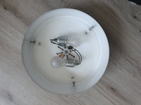 Paar unieke plafondlampen van de Nederlandse fabrikant raak model raak r-28/p.