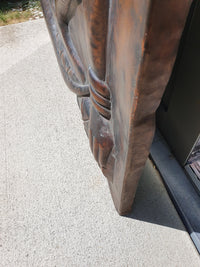 Koperen sculptuur van Gabriel Kalumba Tshung Manu Afrika, jaren 70