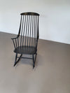 Black Lena Larsson voor Nesto rocking chair 1960s