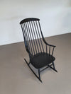 Black Lena Larsson voor Nesto rocking chair 1960s