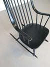 Black Lena Larsson voor Nesto rocking chair 1960s
