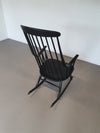 Black Lena Larsson voor Nesto rocking chair 1960s