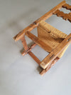 2 brutalistische touwstoelen midden 1900