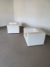 Vroege editie Zanotta "wegwerp" stoelen van willie Landels. Volledig origineel.