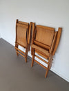Vouwstoelen van multiplex uit het midden van de eeuw