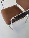 6 x retro stoel jaren zeventig in goede staat. 2 stoelen hebben een lage rugleuning en armleuningen