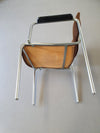 6 x retro stoel jaren zeventig in goede staat. 2 stoelen hebben een lage rugleuning en armleuningen
