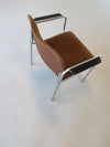 6 x retro stoel jaren zeventig in goede staat. 2 stoelen hebben een lage rugleuning en armleuningen