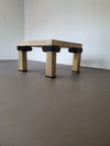Maitland Smith Tesselated salontafel, VS, jaren 80 73 x 73 x 47 cm